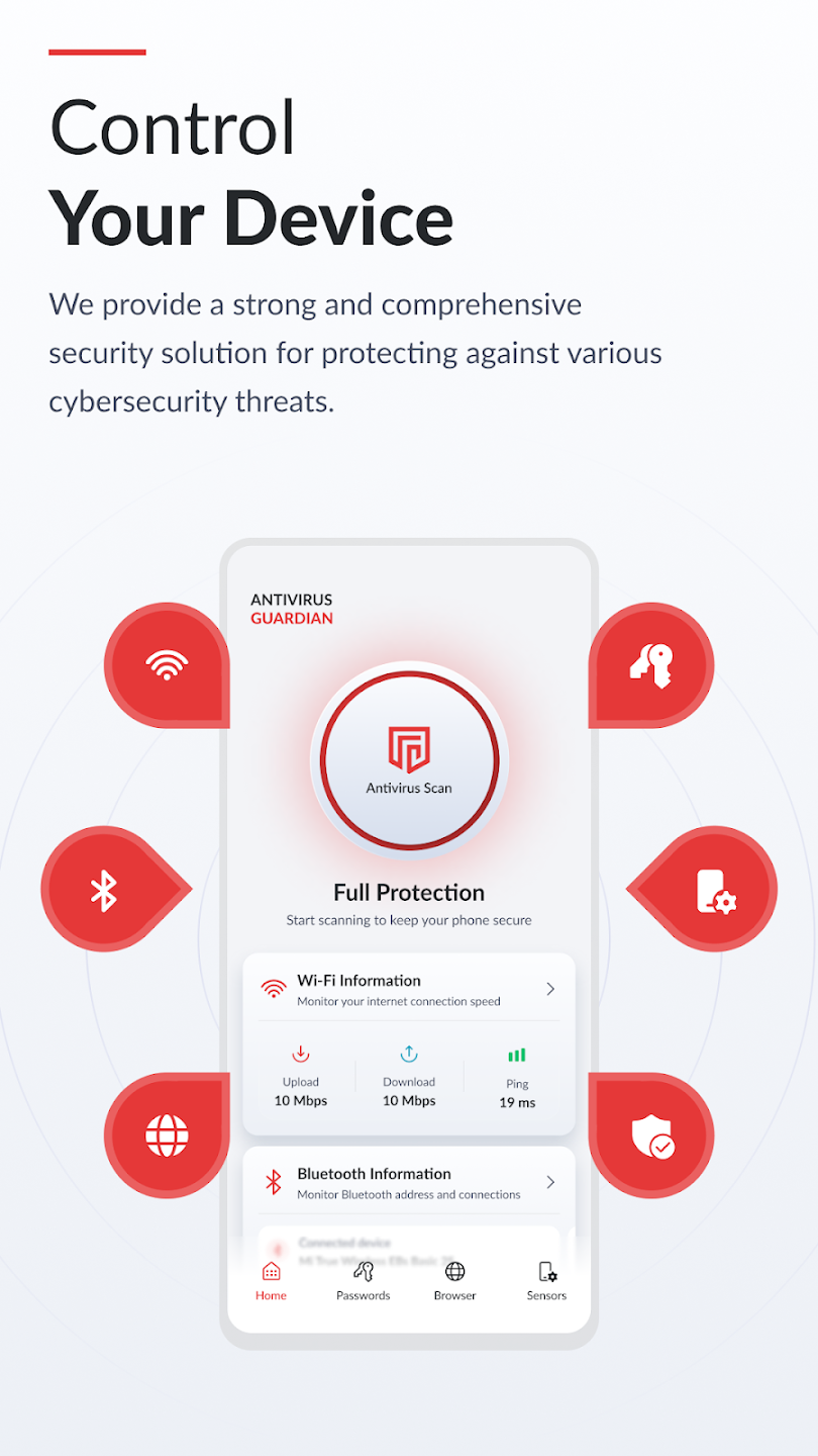 Antivirus Guardian protection screen